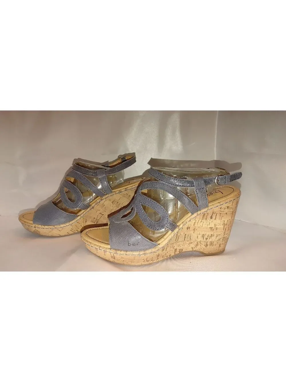 BOC Born Jalina Cork Wedge Sandals Size 9M